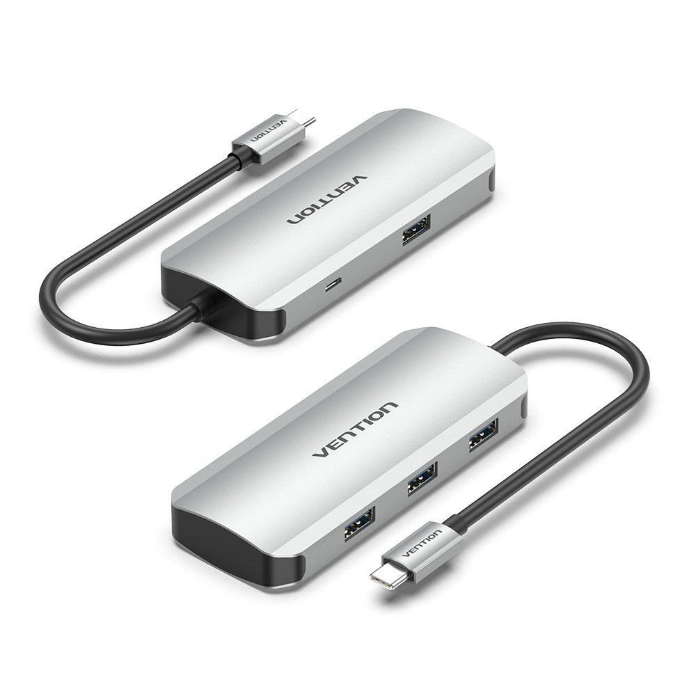 Hub Usb Tipo-C Vention Tnahb 4xusb 1xmicrousb Pd