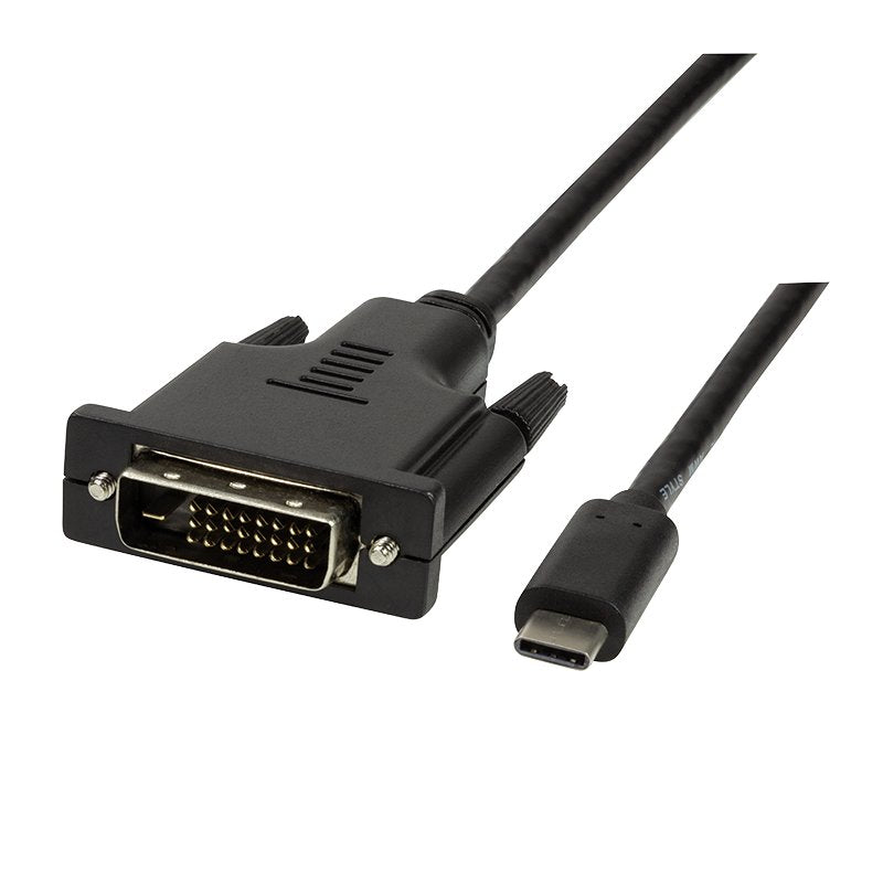 EAN 4052792050370 - LogiLink UA0332 adaptador de cable de vídeo 3 m USB Tipo C DVI-D Negro imagen 2