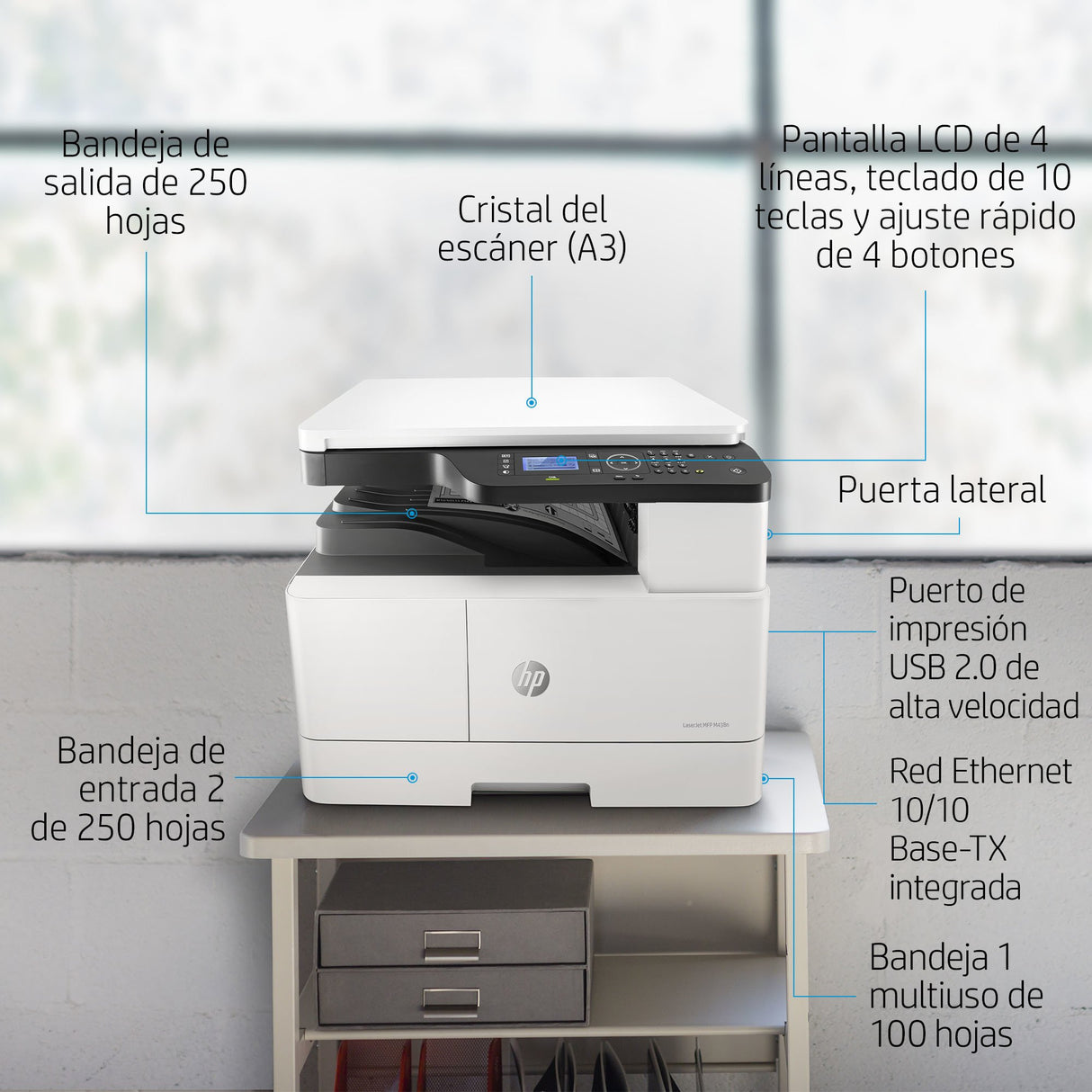 EAN 0194441129908 - HP LaserJet M438n Laser A3 1200 x 1200 DPI 24 ppm imagen 10