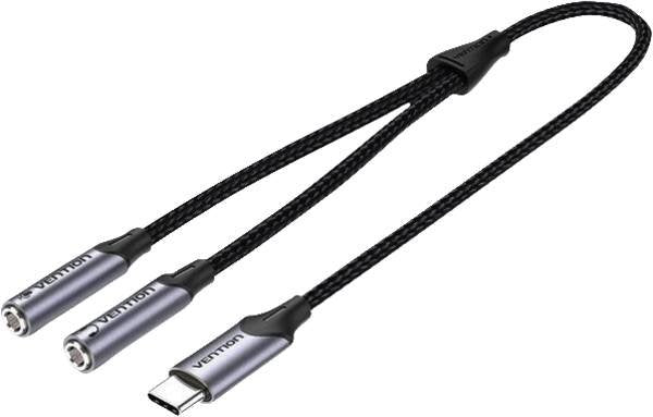 EAN 6922794751521 - Vention BGPHY cable de audio 0,3 m 3,5mm TRS USB Tipo C Negro imagen 1