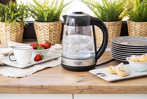 EAN 5903887804592 - Adler AD 1285 tetera eléctrica 1,7 L 2200 W Negro, Acero, Transparente imagen 10