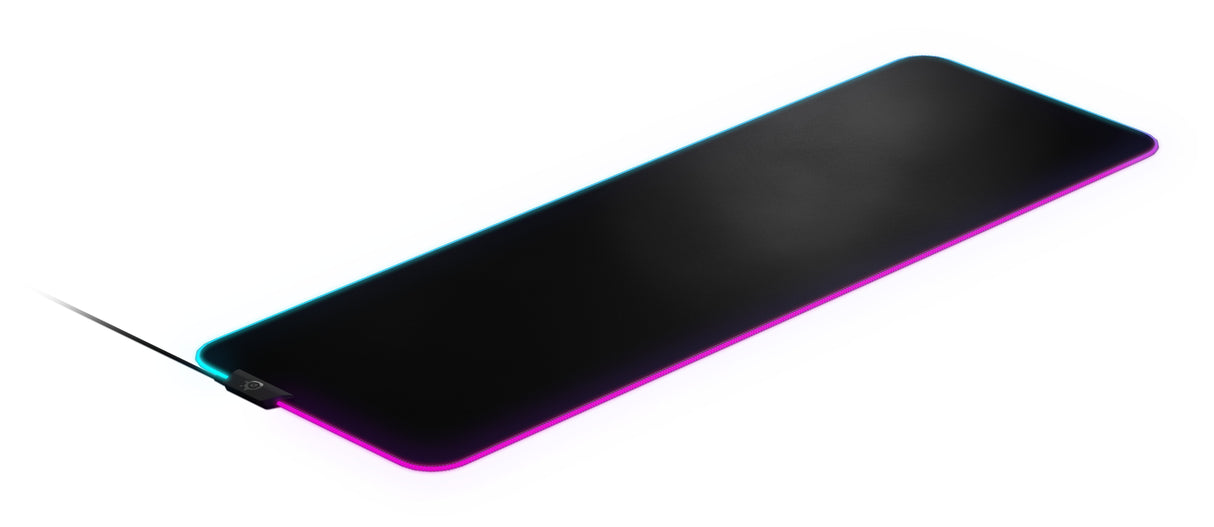 Alfombrilla Steelseries Prism Tela - Xl (63826) Steelseries Qck Prism Cloth Xl, Negro, Monótono, Tela, Caucho, Silicona, Retroiluminación Led, Multicolor, Alfombrilla De Ratón Para Juegos