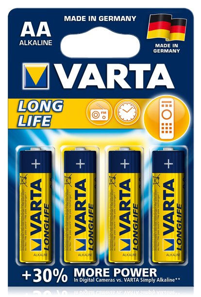 Varta Longlife Aa 4 Batería De Un Solo Uso Alcalino