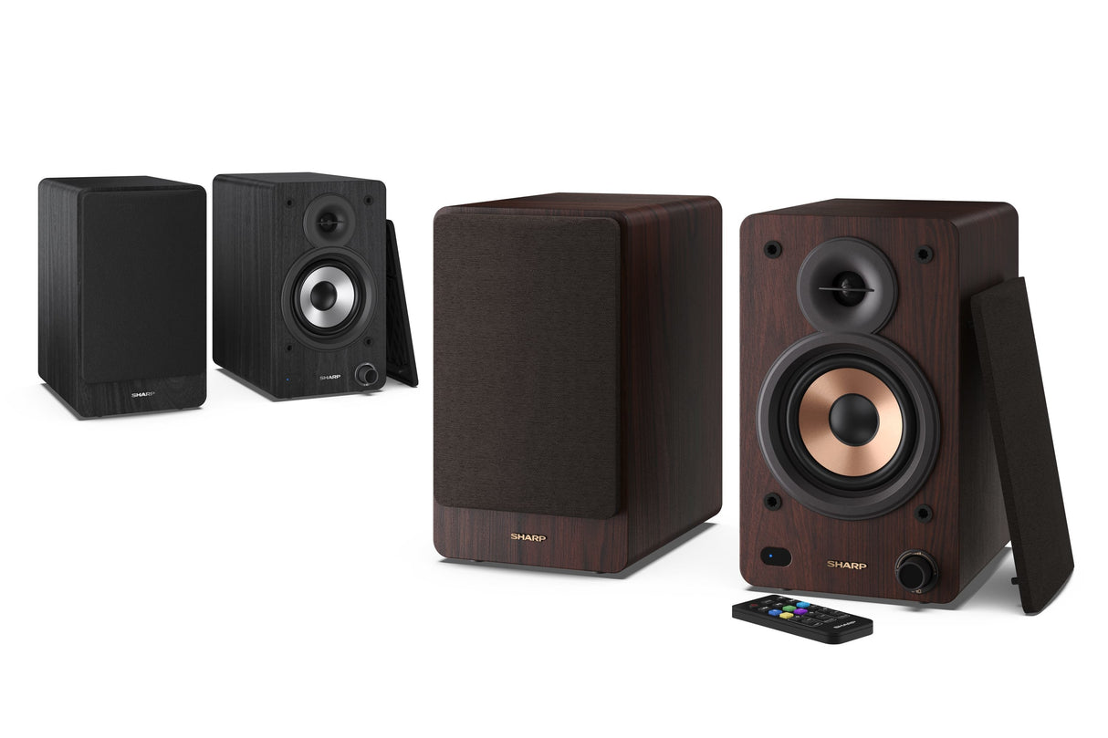 EAN 4974019216584 - Sharp BOOKSHELF SPEAKERS De 2 vías Marrón Inalámbrico y alámbrico 60 W imagen 11