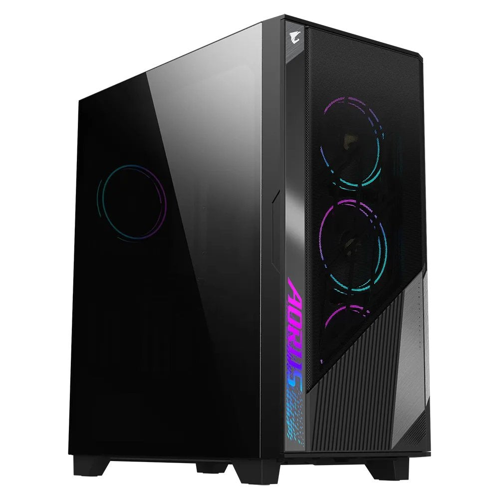 Caja Pc Gigabyte Ac500g Atx 2xusb3.0 1xusbc Rgb S/F Negro