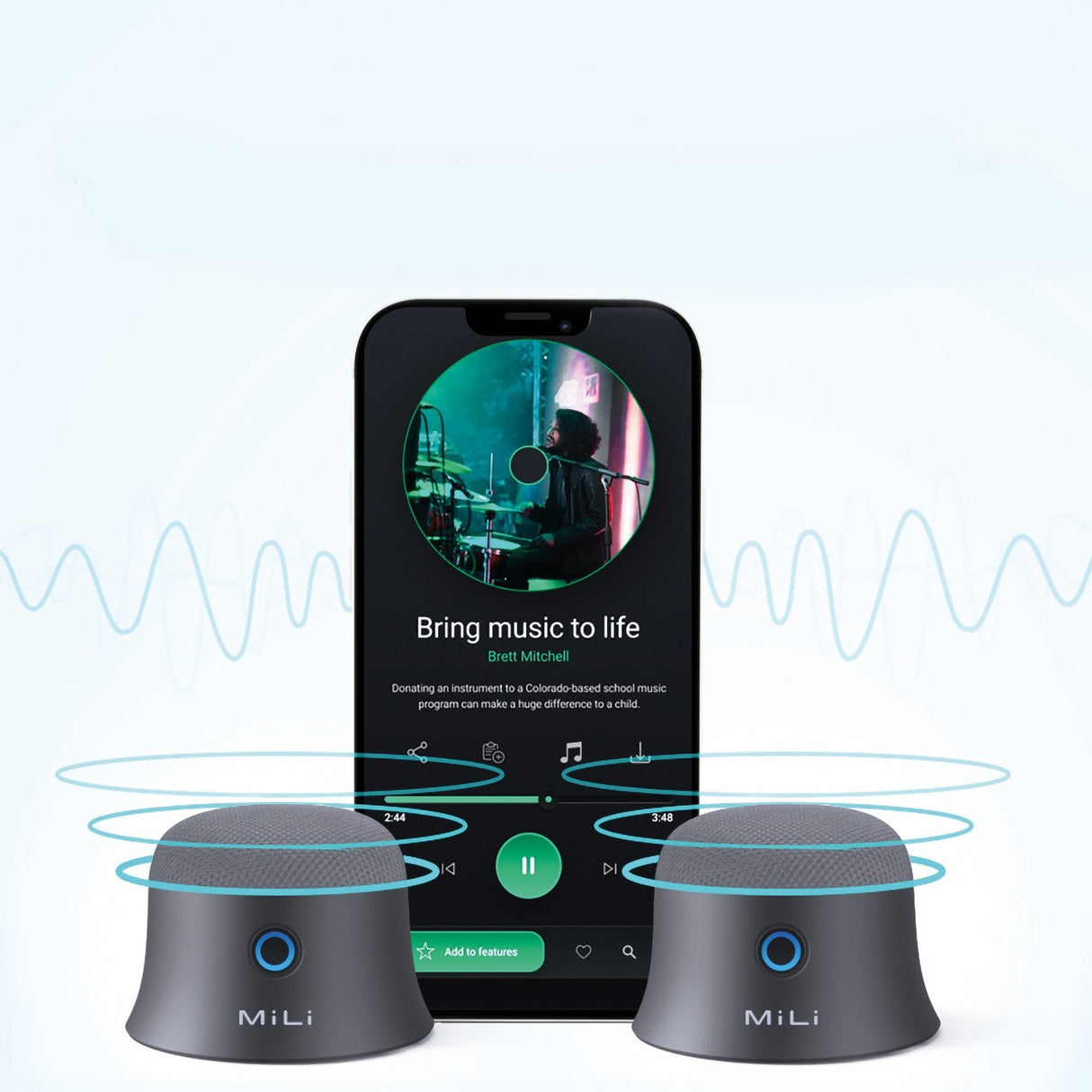 Ultron Mag Soundmate Magnetic Bt Speaker 2 Mück Negro