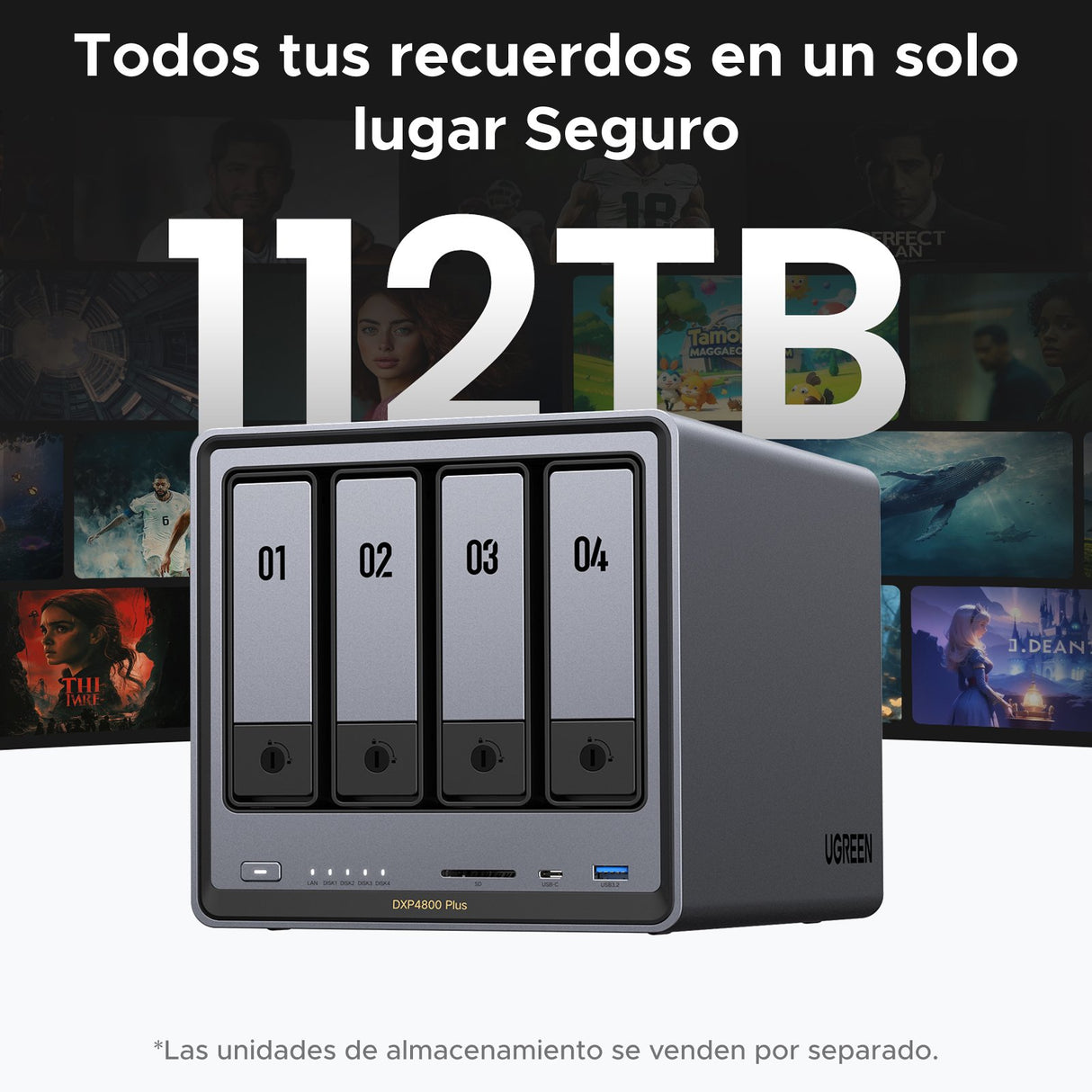 EAN 6941876232611 - Ugreen NASync DXP4800 Plus NAS Escritorio Intel® Pentium® Gold 8505 8 GB DDR5 0 TB UGOS PRO imagen 4