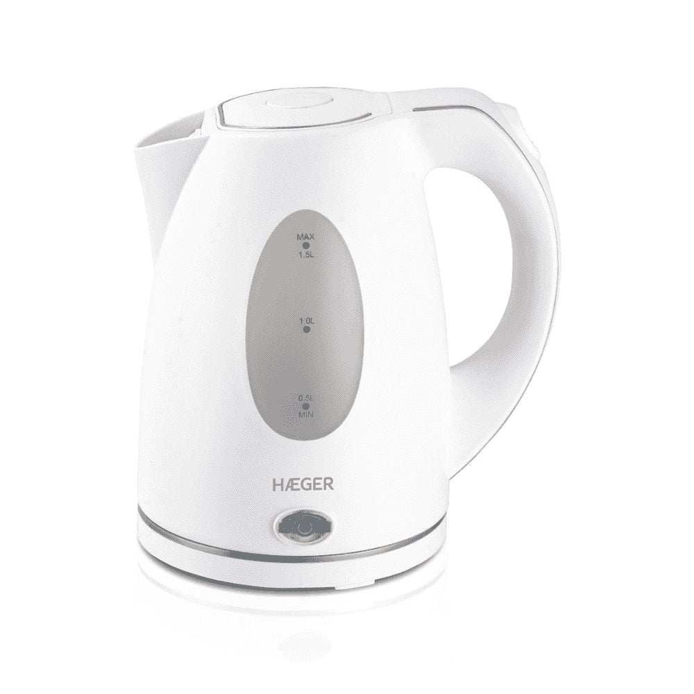 EAN 5608475016134 - Haeger EK-15W.026A tetera eléctrica 1,5 L 2200 W Blanco imagen 1