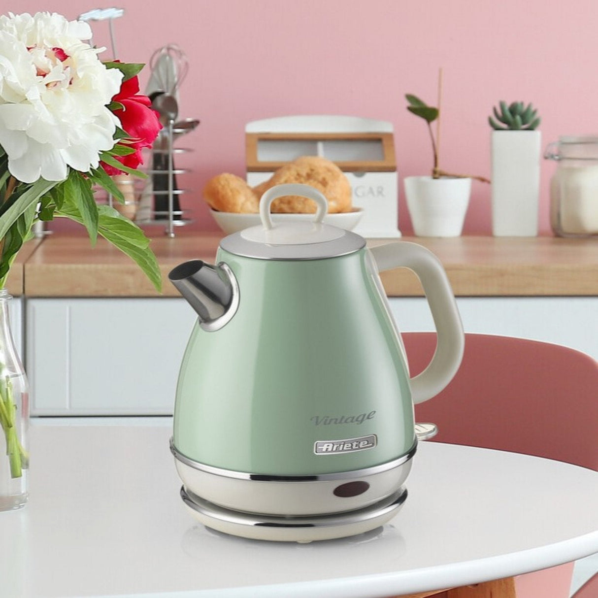 Hervidor De Agua Ariete Vintage 1l, Verde