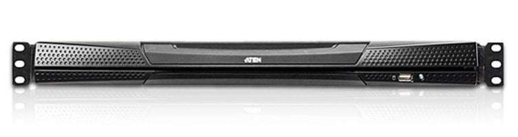 Aten 8-Puertos 17" Lcd Cat5e/6 Kvm Sobre Ip Switch (Dual Rail) - Kl1508aim-Axa-Xg El Conmutador Kvm De Dos Módulos Retráctiles Con Pantalla Lcd Kl1508ai Es Una Unidad De Control Que Da Acceso A Hasta 8 Computadoras Desde Una Única Consola K