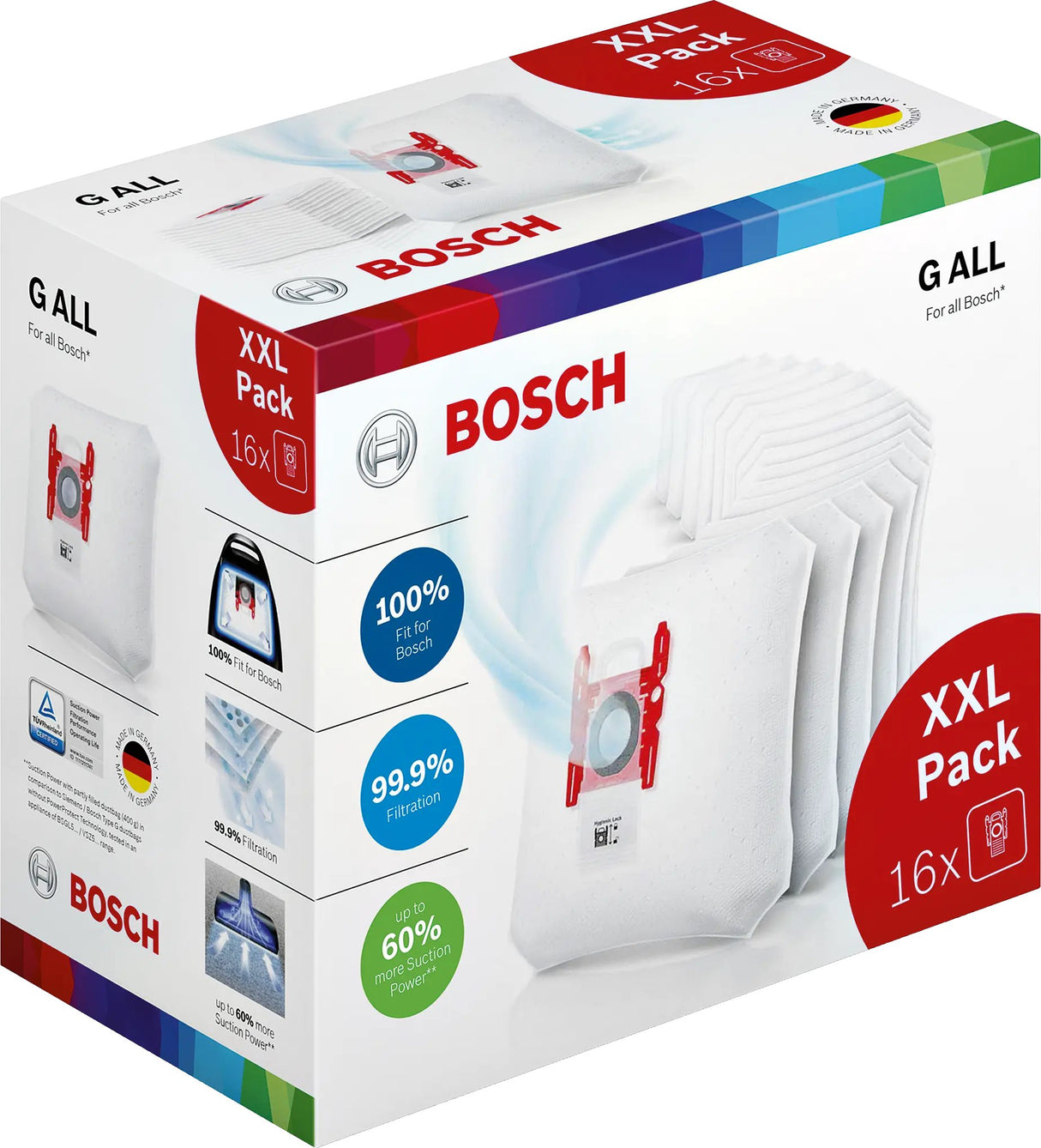EAN 4242005076581 - Bosch BBZ16GALL accesorio y suministro de vacío Bolsa para el polvo Aspiradora cilíndrica imagen 1