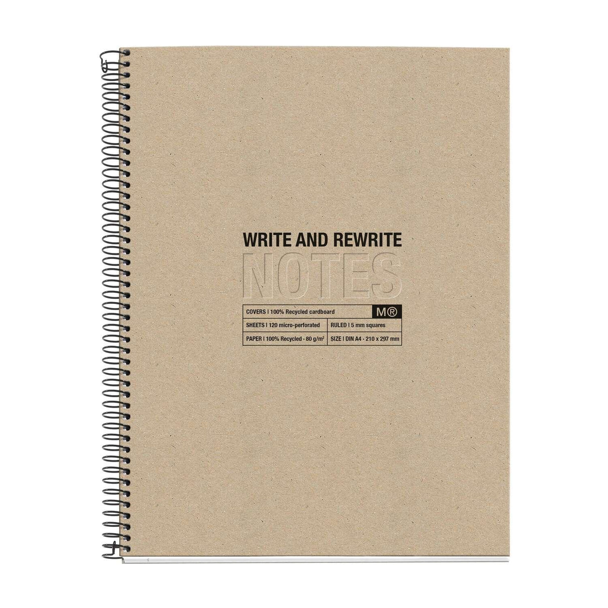 Miquelrius Notizblock Beige Recycle A4 80 Blatt (Speditionsversand)