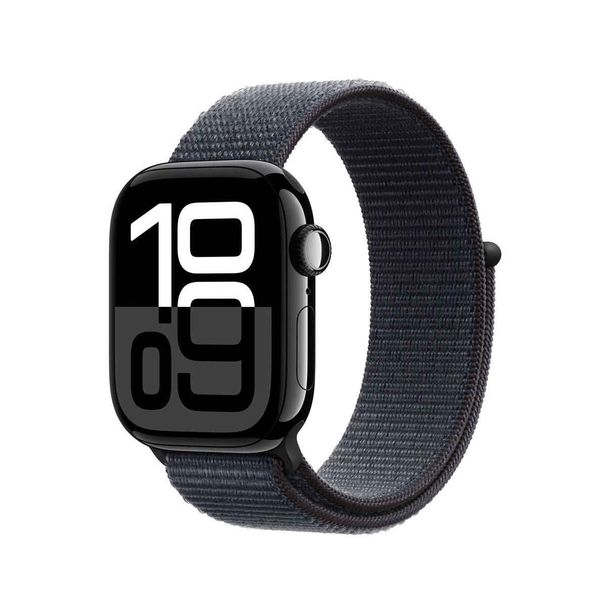 Apple Watch Series 10, Smartwatch Negro Brillante , Aluminio, 42 Mm, Sport Loop Ink, Cellular Mwx83qf/A