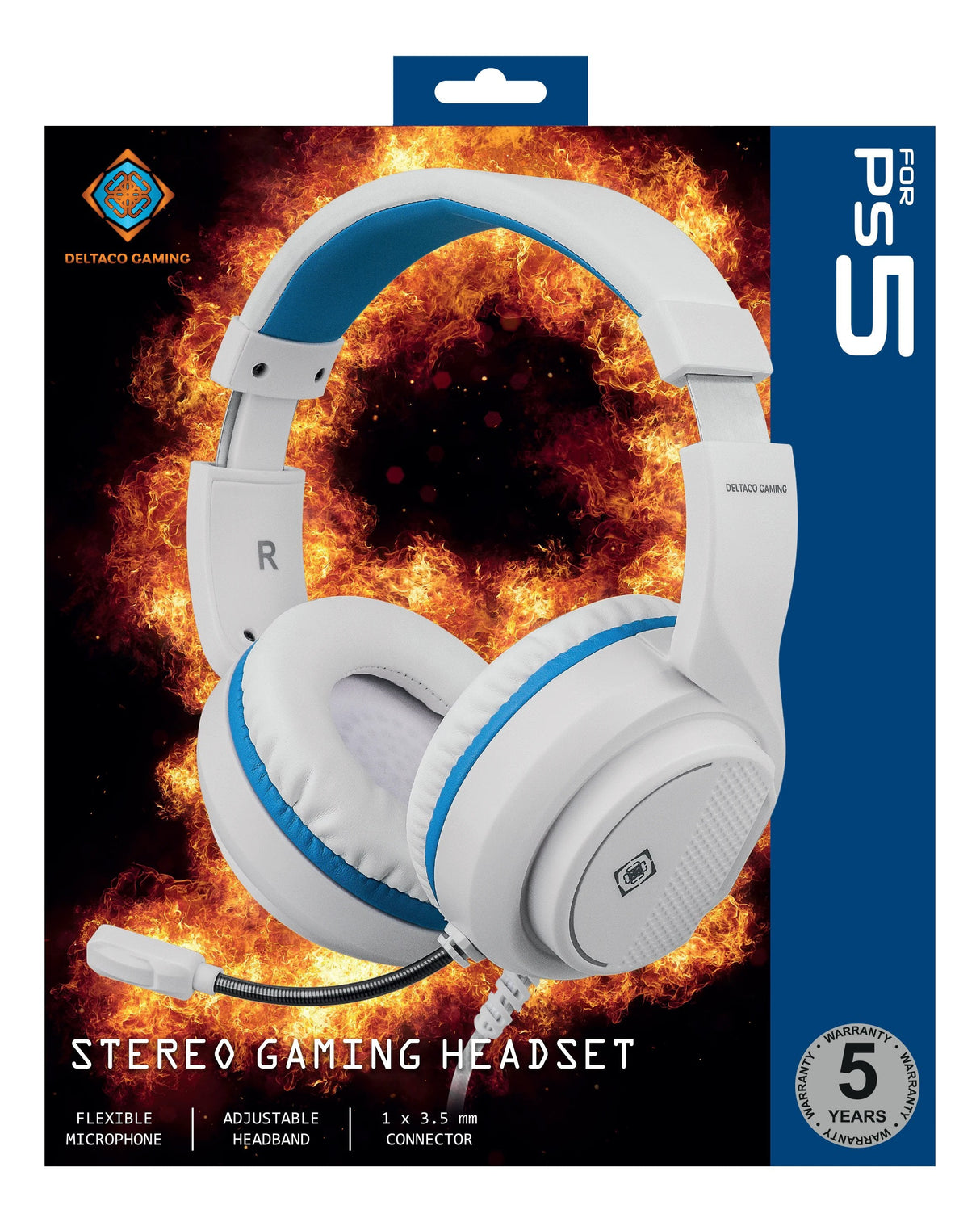 Deltaco Gaming Headset Stereo FR Playstation 5 Weiá