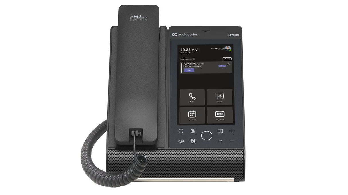 Audiocodes Teams C470hd Total Touch Ip-Phone Poe Gbe With Integrated Bt And Dual Band Wifi