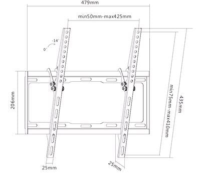 EAN 6956745152877 - SUNNE 32-55-ET soporte para TV 139,7 cm (55") Negro imagen 2