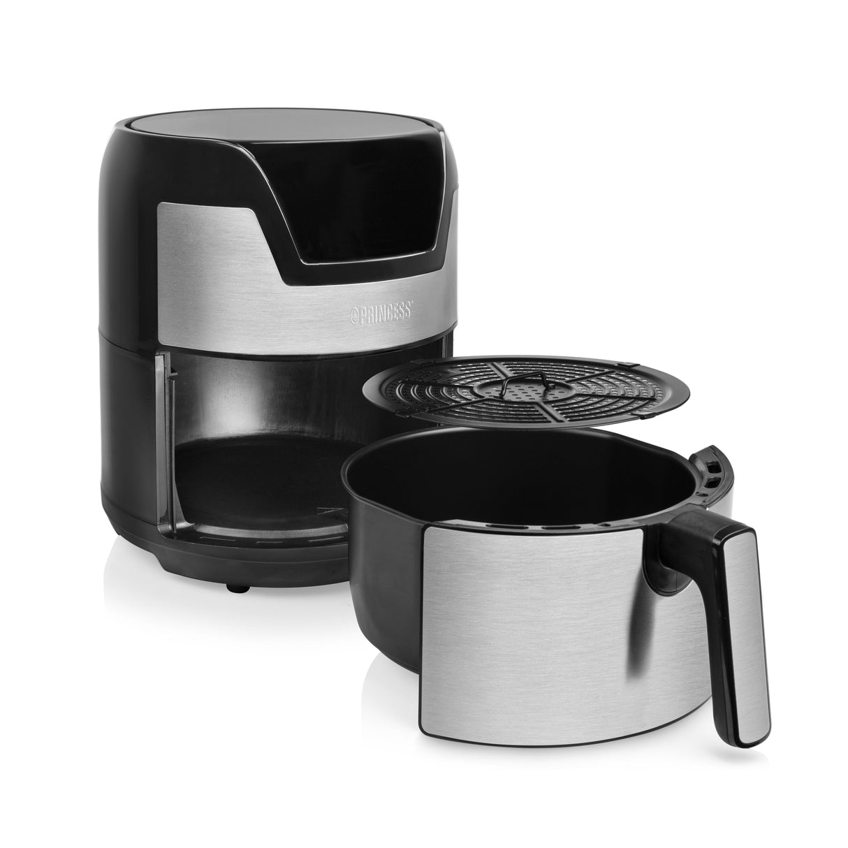 Freidora De Aire Princess 182026 4.5l 1500w Negro. Plata