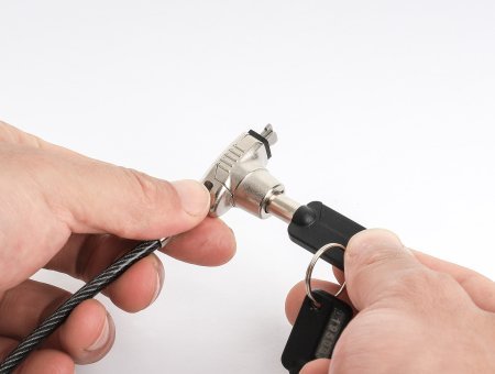 Cable Manhattan 440486 Antirrobo Negro, Translúcido 1,8 M