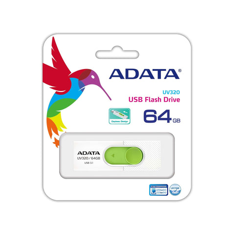EAN 4713218462831 - ADATA UV320 unidad flash USB 64 GB USB tipo A 3.2 Gen 1 (3.1 Gen 1) Verde, Blanco imagen 3
