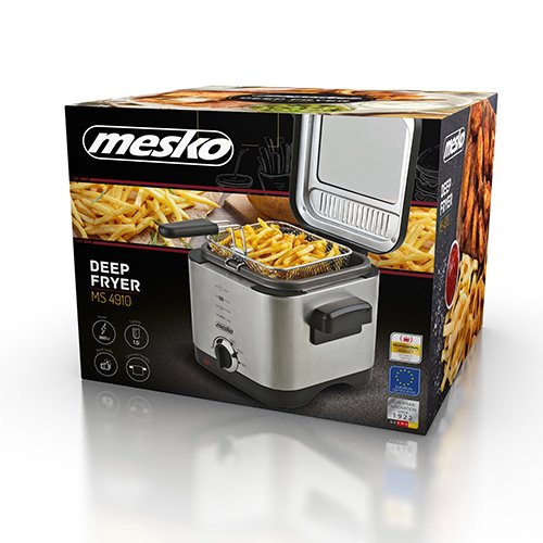 EAN 5902934830829 - Mesko Home MS 4910 freidora Sencillo 1,5 L Independiente 900 W Negro, Acero satinado imagen 6