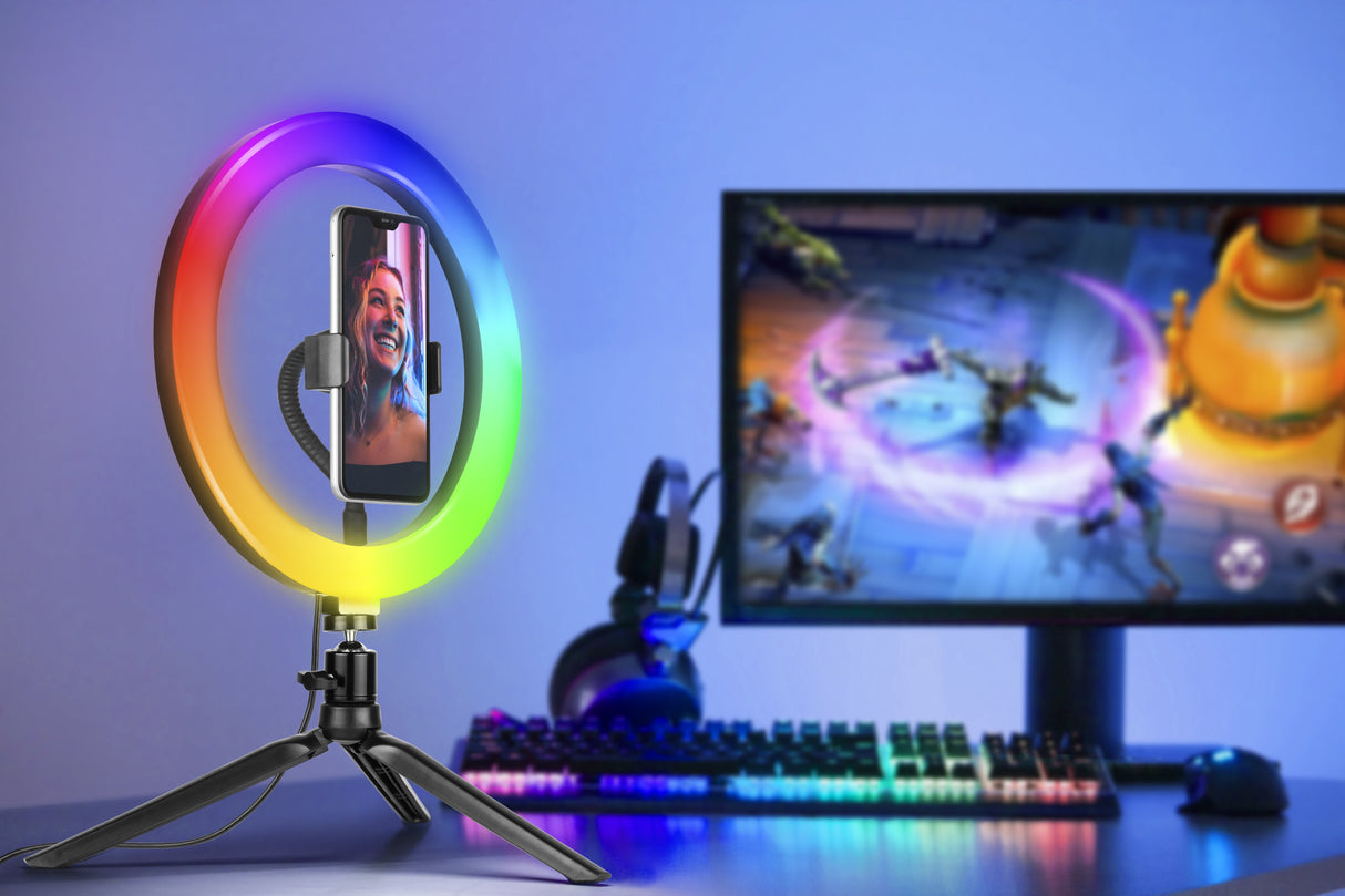 Tracer Ring 26cm Rgb Mini Tripod Ring Lamp