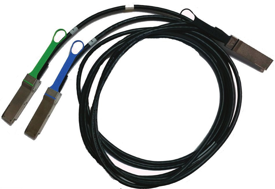 Cable Mellanox Technologies Mcp7h50-H002r26 De Fibra Óptica E Infiniband 2 M Qsfp56 2x Qsfp56 Negro