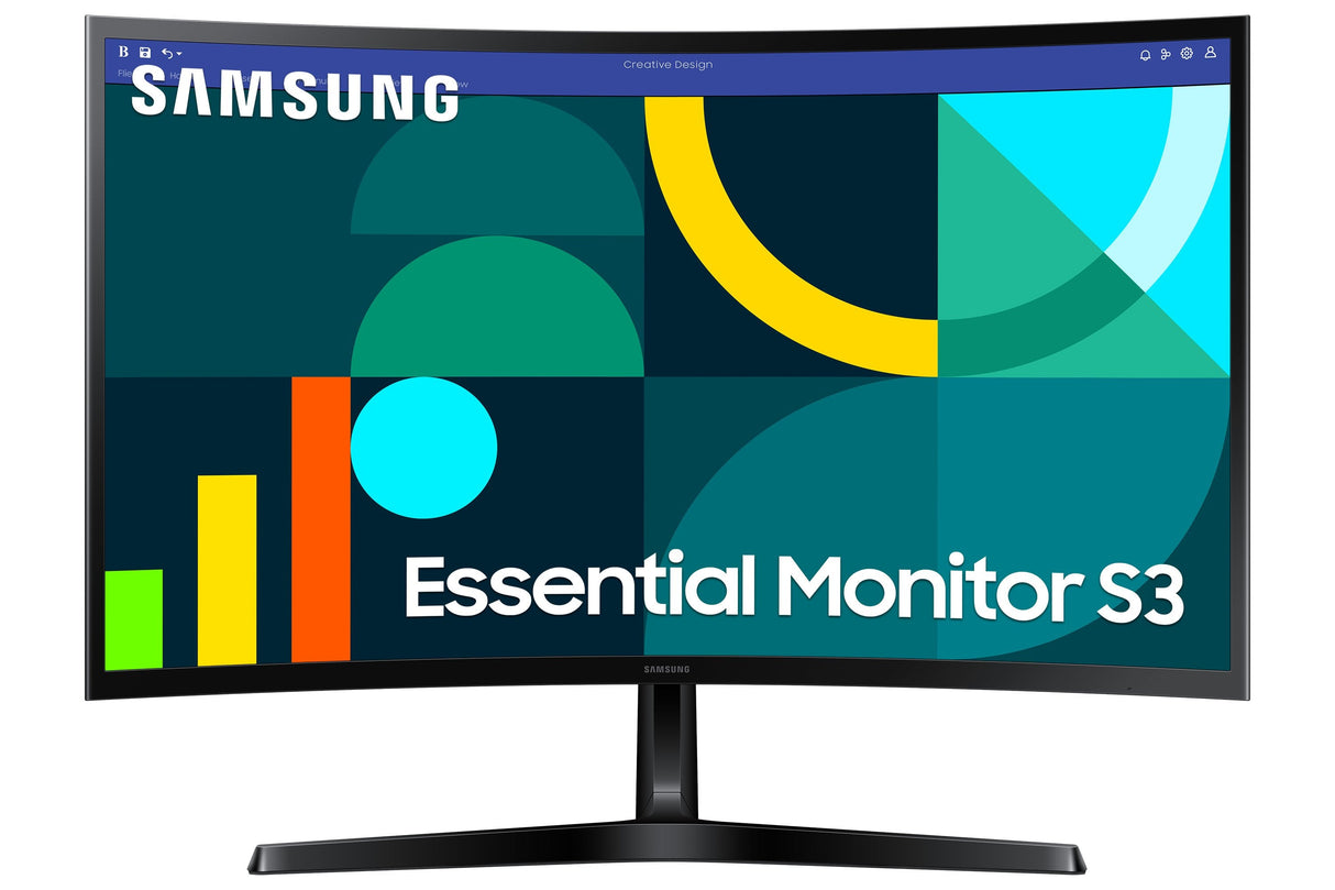 Monitor Curvo Samsung Essential Monitor S3 S27d366gau 27' Full Hd Negro