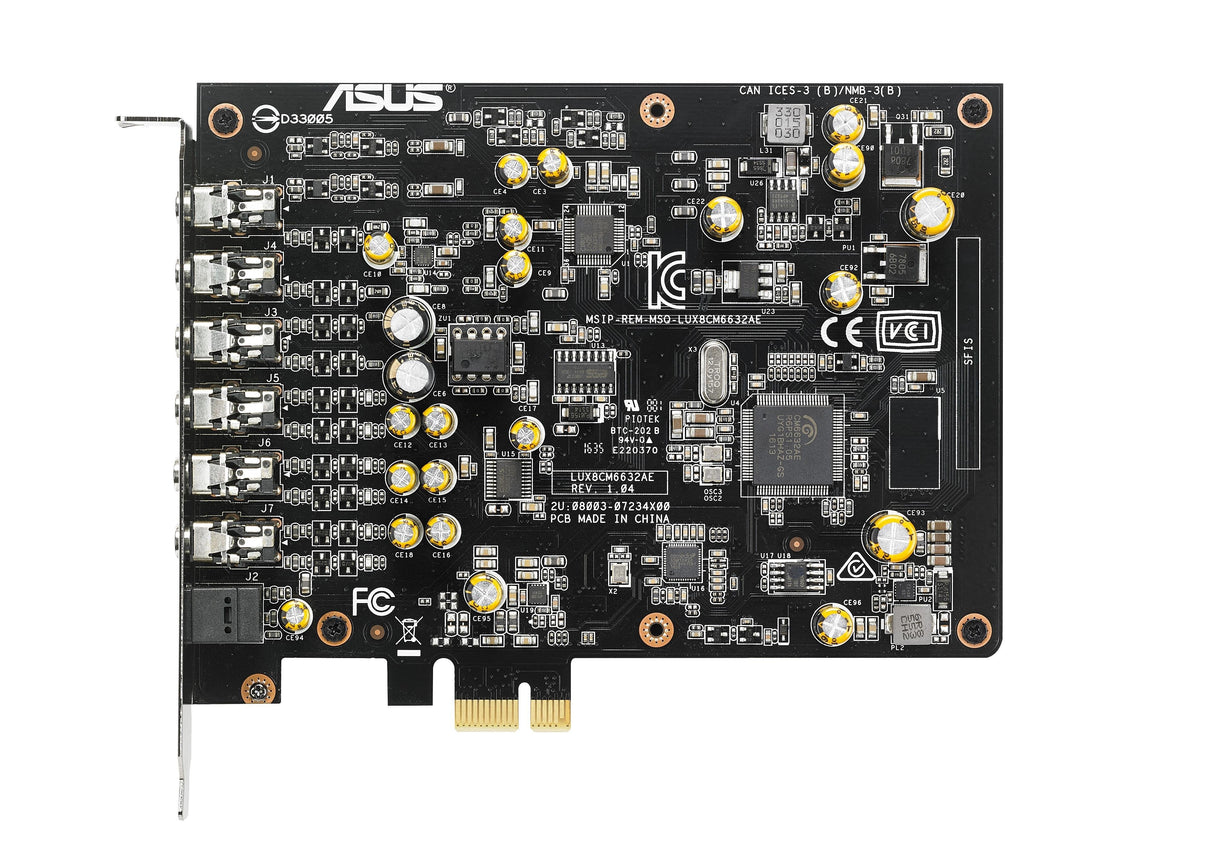 Tarjeta De Sonido Asus Xonar Ae 7.1 Pcie Gaming 192khz/24-Bit Hi-Res Audio Quality