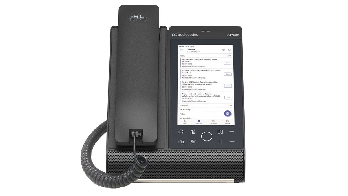 Audiocodes Teams C470hd Total Touch Ip-Phone Poe Gbe With Integrated Bt And Dual Band Wifi