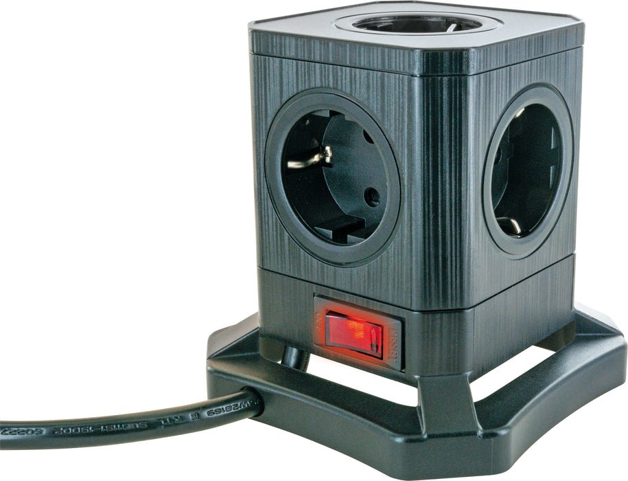 Tomas Schwaiger Power Tower 5 Elementos 7xschuko+2x Usb, 1,8m