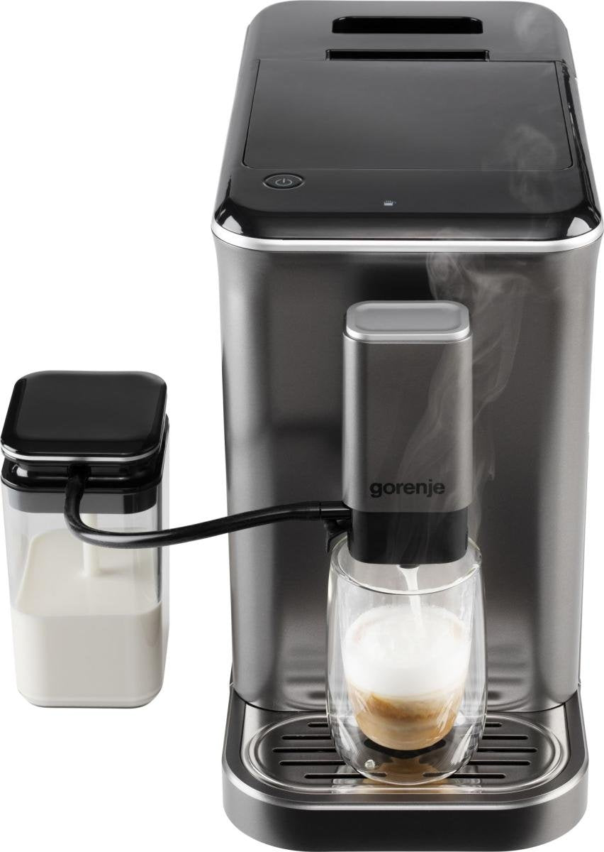 Gorenje Coffee Machine Gfacm20s Pump Pressure 20 Bar, Detachable Milk Frother, Automatic, 1350 W, Stainless Steel