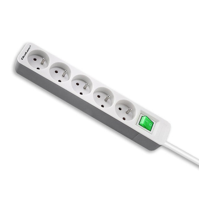 EAN 5901878502908 - Qoltec 50290 base múltiple 1,8 m 5 salidas AC Interior Blanco imagen 9