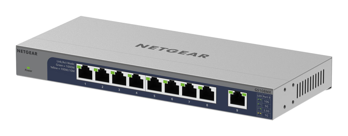 EAN 606449168396 - NETGEAR GS108MX-100EUS switch No administrado L2 Gigabit Ethernet (10/100/1000) Montaje en pared/escritori imagen 8