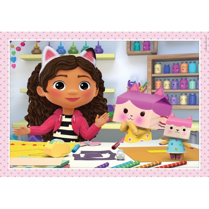 Puzzle Clementoni Supercolor 4 In 1 - Dreamworks Gabby''S Dollhouse 21524