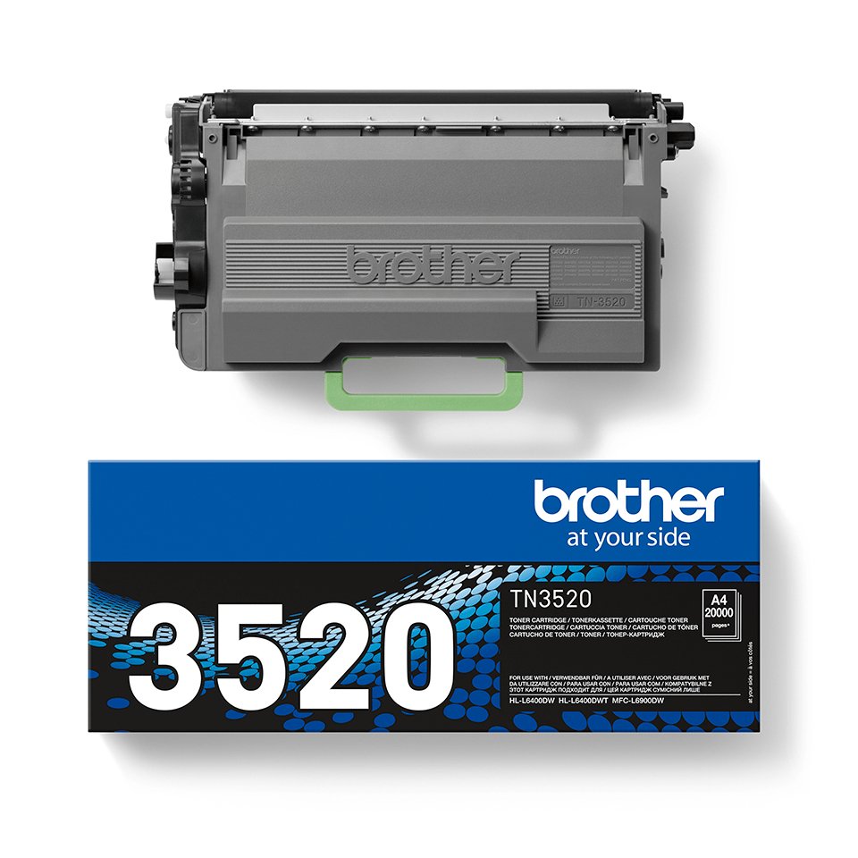 EAN 4977766755672 - Brother TN-3520 cartucho de tóner 1 pieza(s) Original Negro imagen 3
