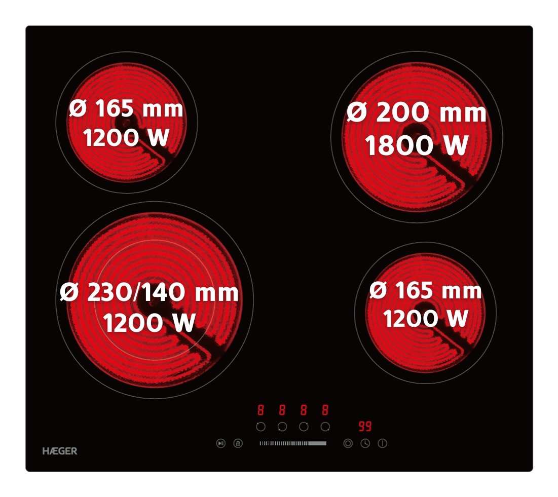 Haeger Placa De Vitrocermica Vh-004.001a
