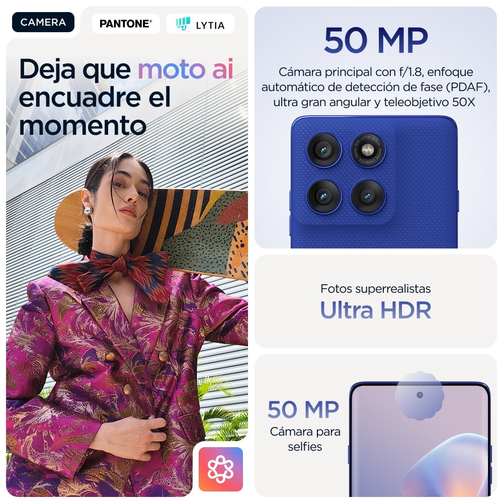 EAN 0840023288906 - Motorola edge 60 pro 16,9 cm (6.67") SIM doble Android 15 5G USB Tipo C 12 GB 512 GB 6000 mAh Azul imagen 15