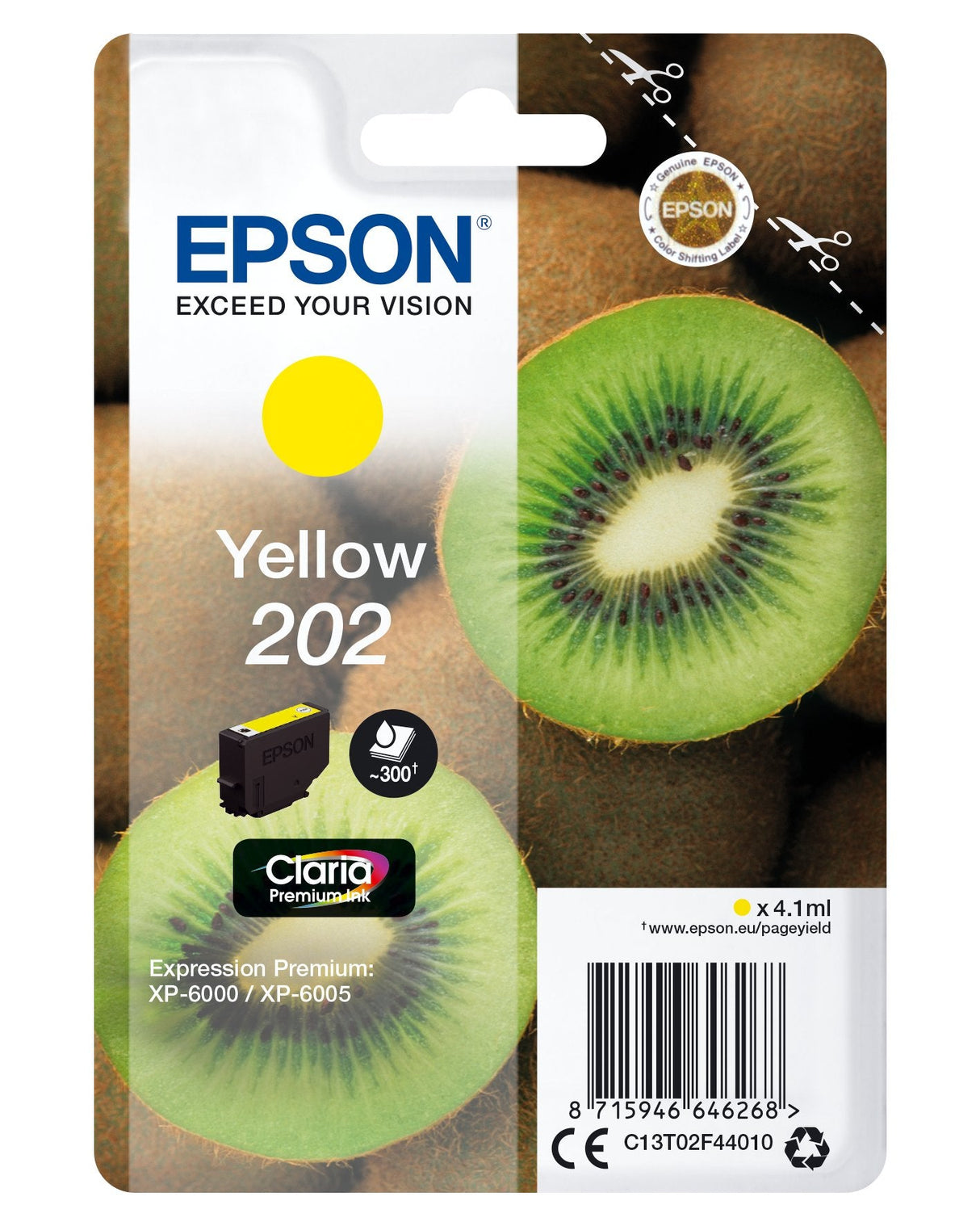 Cartucho Epson 202 Amarillo C13t02f44010