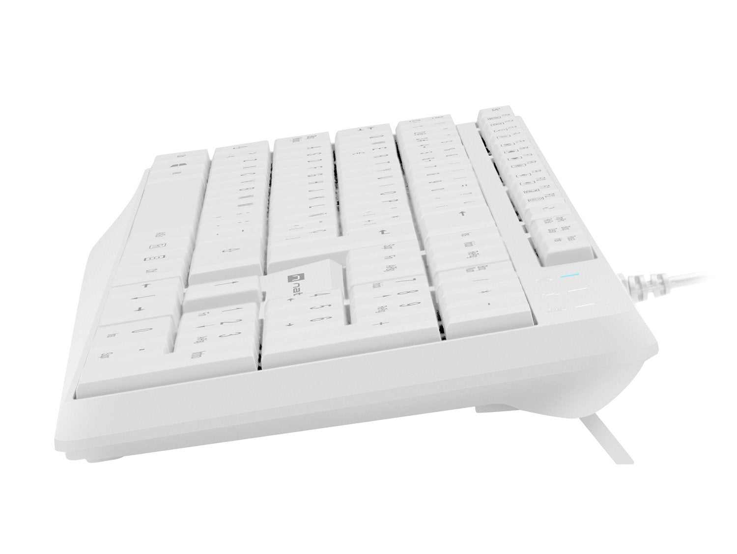 Teclado Español Natec Nautilus Slim Blanco