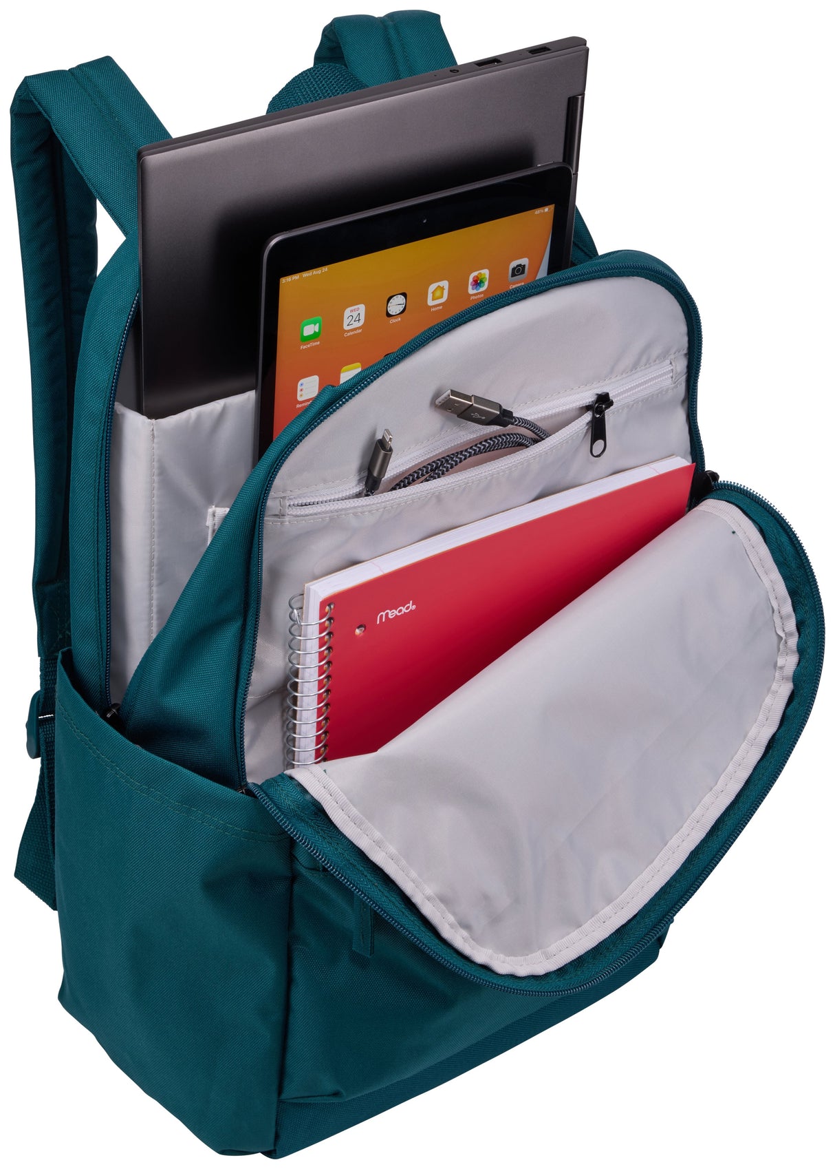EAN 0085854254472 - Case Logic Campus CCAM3216 - Deep teal mochila Mochila informal Verde azulado Poliéster imagen 4