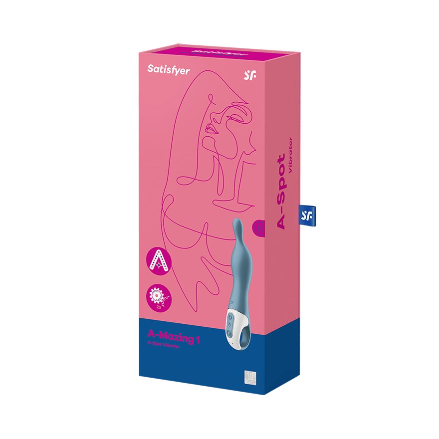 Plug Anal Satisfyer A-Mazing 1 Vibrador Punto A - Granate