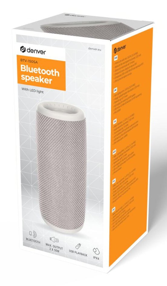 Altavoz Bluetooth Denver Btv 150sa 2 X 5w Rms