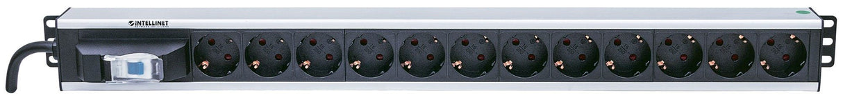 EAN 0766623711449 - Intellinet 711449 unidad de distribución de energía (PDU) 12 salidas AC Negro, Gris imagen 3