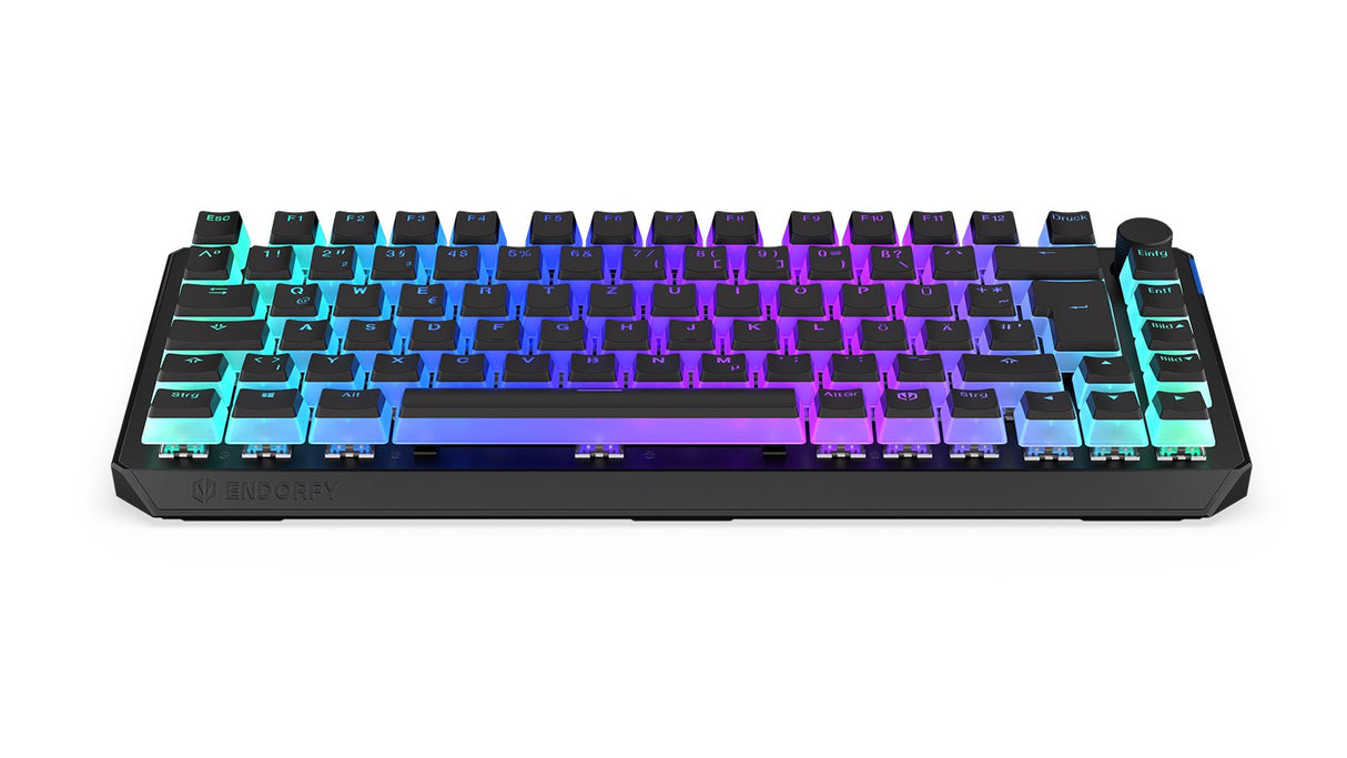 Teclado Alemán Endorfy Thock 75% Rf Inalámbrica + Usb Qwertz Negro