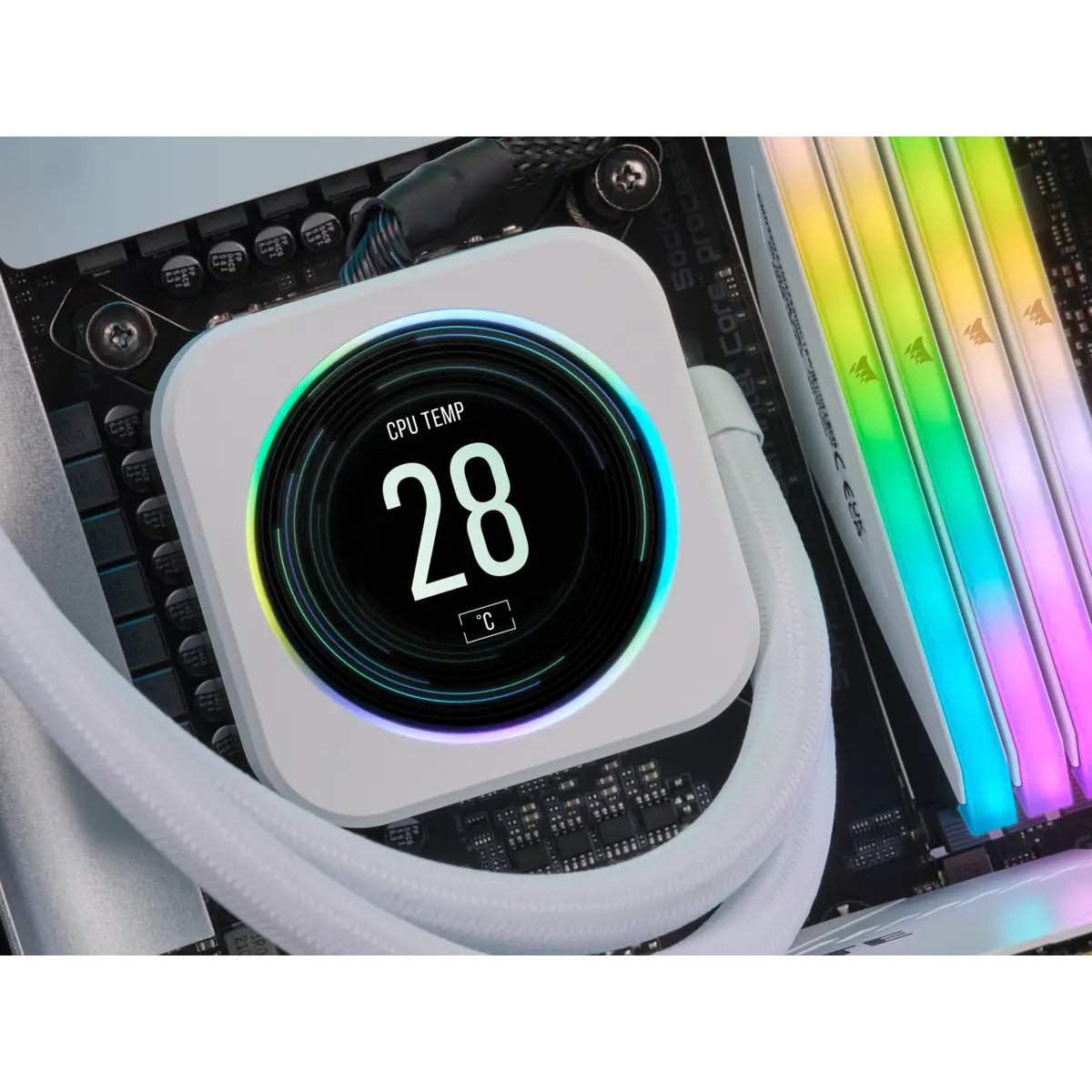 Corsair Icue Elite Lcd-Display Upgrade Kit - Blanco