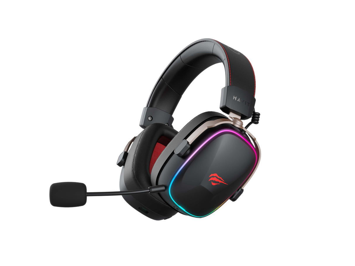 EAN 6939119065584 - Havit 6939119065584 auricular y casco Auriculares Inalámbrico y alámbrico Diadema Juego Negro, Rojo imagen 5