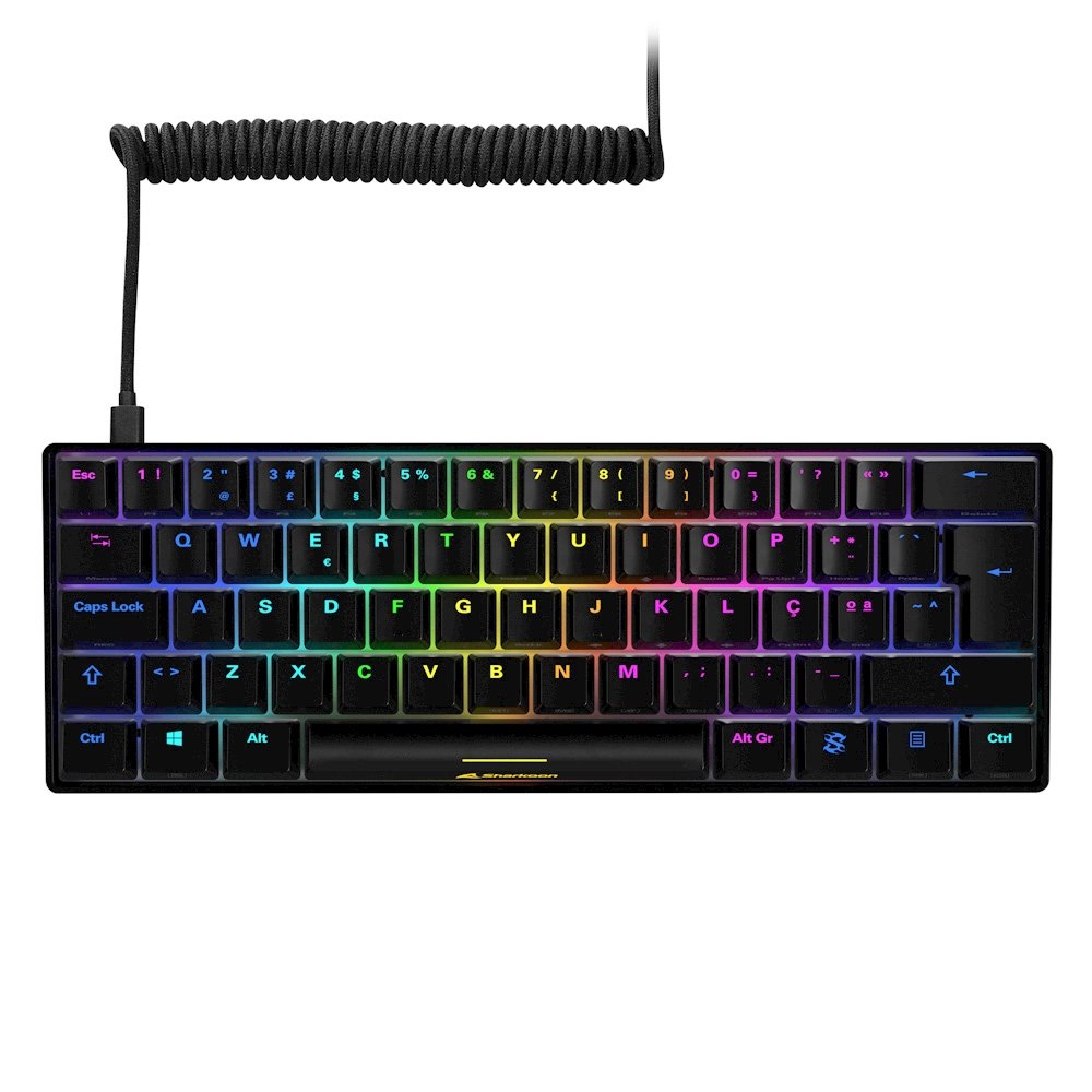 Teclado Portugues Gaming Sharkoon Skiller Sgk50 S4 Kailh Red Negro