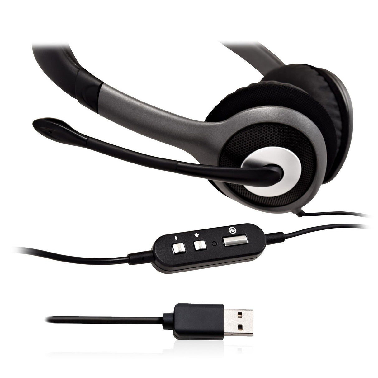 EAN 662919104547 - V7 HU521-2EP auricular y casco Auriculares Alámbrico Diadema Oficina/Centro de llamadas Negro, Plata imagen 5