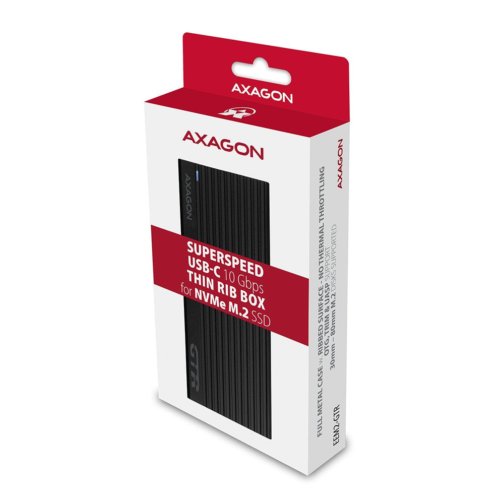 EAN 8595247906151 - Axagon EM2-GTR Caja externa para unidad de estado sólido (SSD) Negro M.2 imagen 10