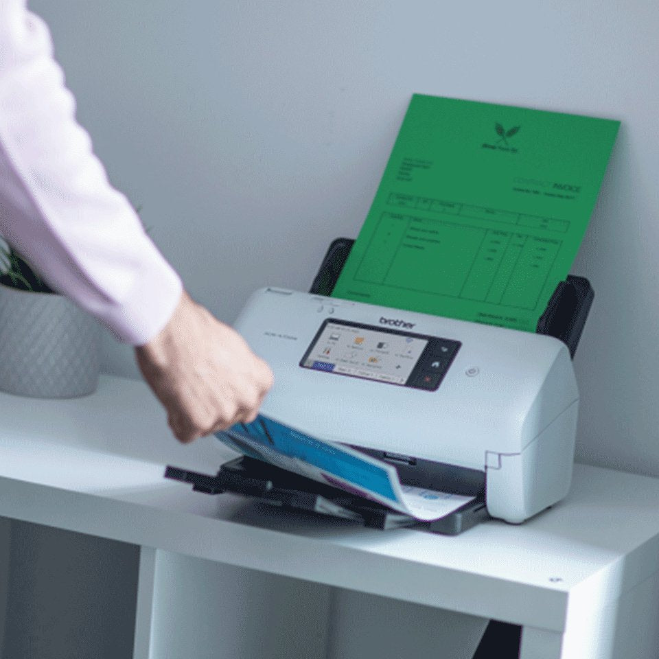 Brother Ads-4700w Document Scanner Dual Cis Duplex A4 600x600dpi 40ppm Mono 40ppm Colour Adf 6000scans D Usb 3.0 Lan Wi-Fi